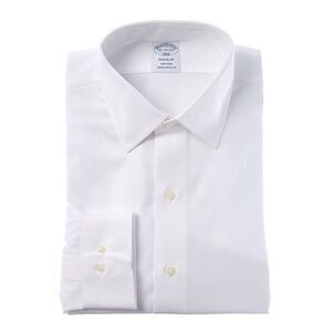 Brooks Brothers Mens  Regular Fit Dress Shirt, White